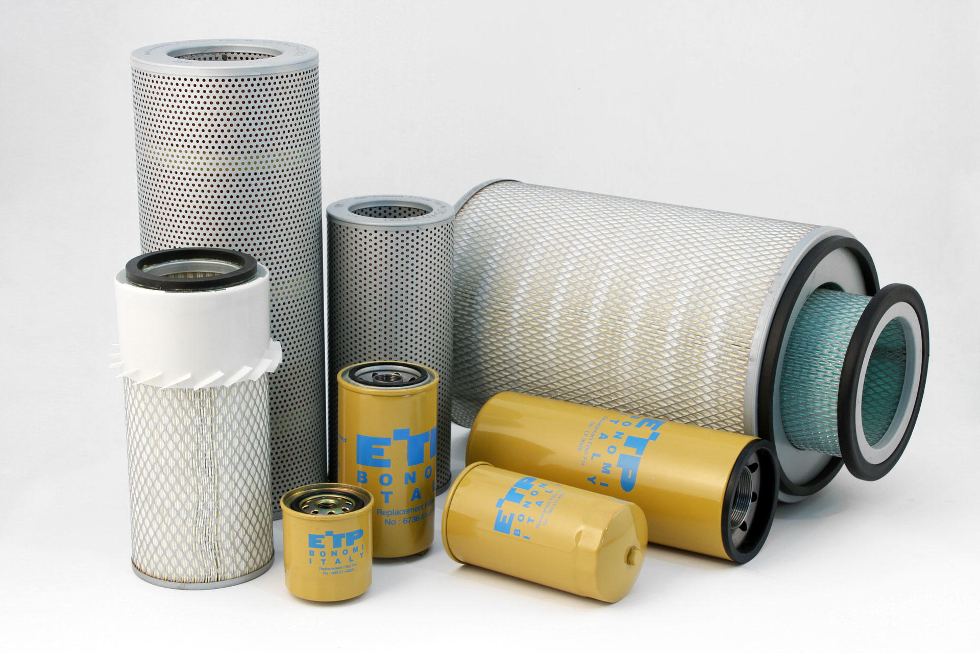 Filtros, correas, radiadores y ventiladores de aspas